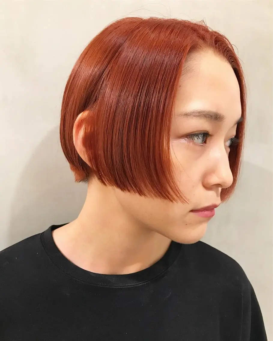 ショート カラー オレンジ カット ヘアカラー トリートメント 優作 〜圧倒的信頼〜のヘアスタイル