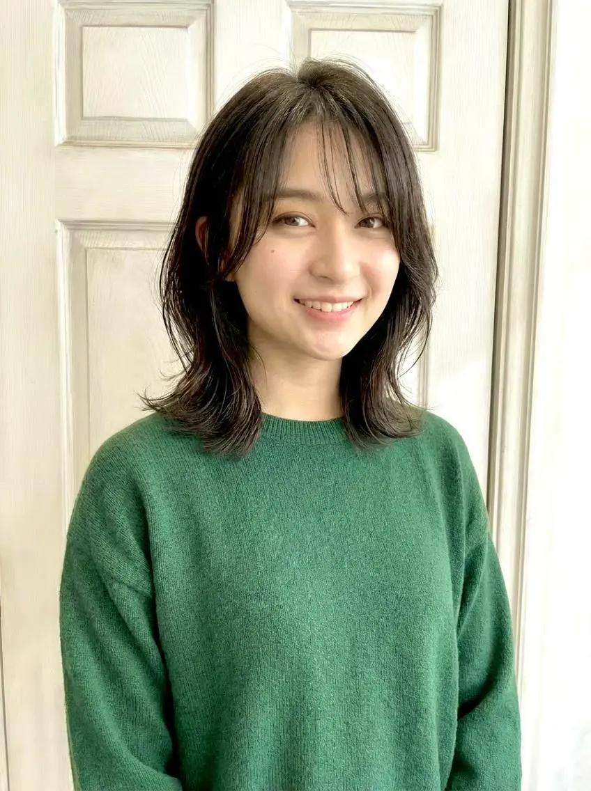 ミディアム ボブ くびれヘア 顔周りカット 髪質改善 韓国風ヘア Aroma hair 🌙tanakaのヘアスタイル