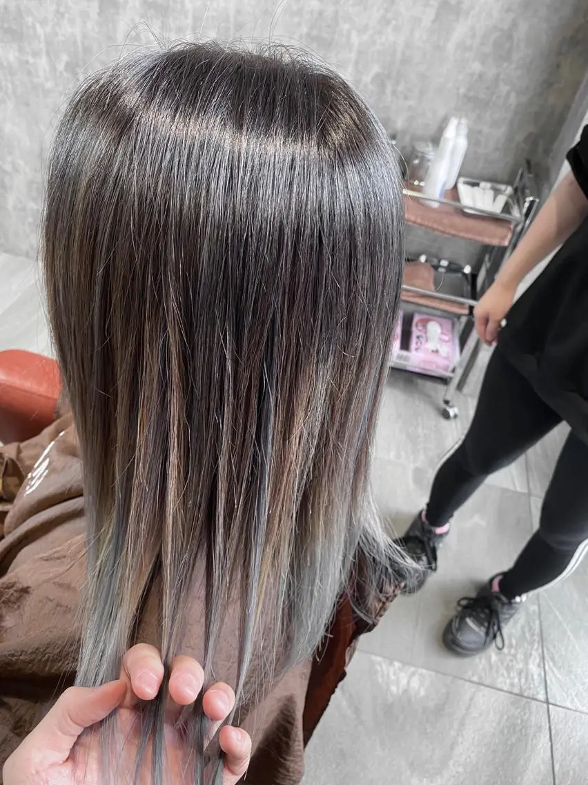 ミディアム カラー 透明感カラー Kobayashi ハイライト/ショートのヘアスタイル