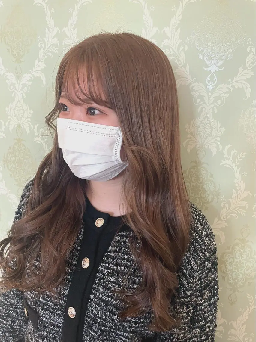 カラー ベージュカラー ブリーチ ブリーチなしカラー EARTH中島 秋桜久のヘアスタイル