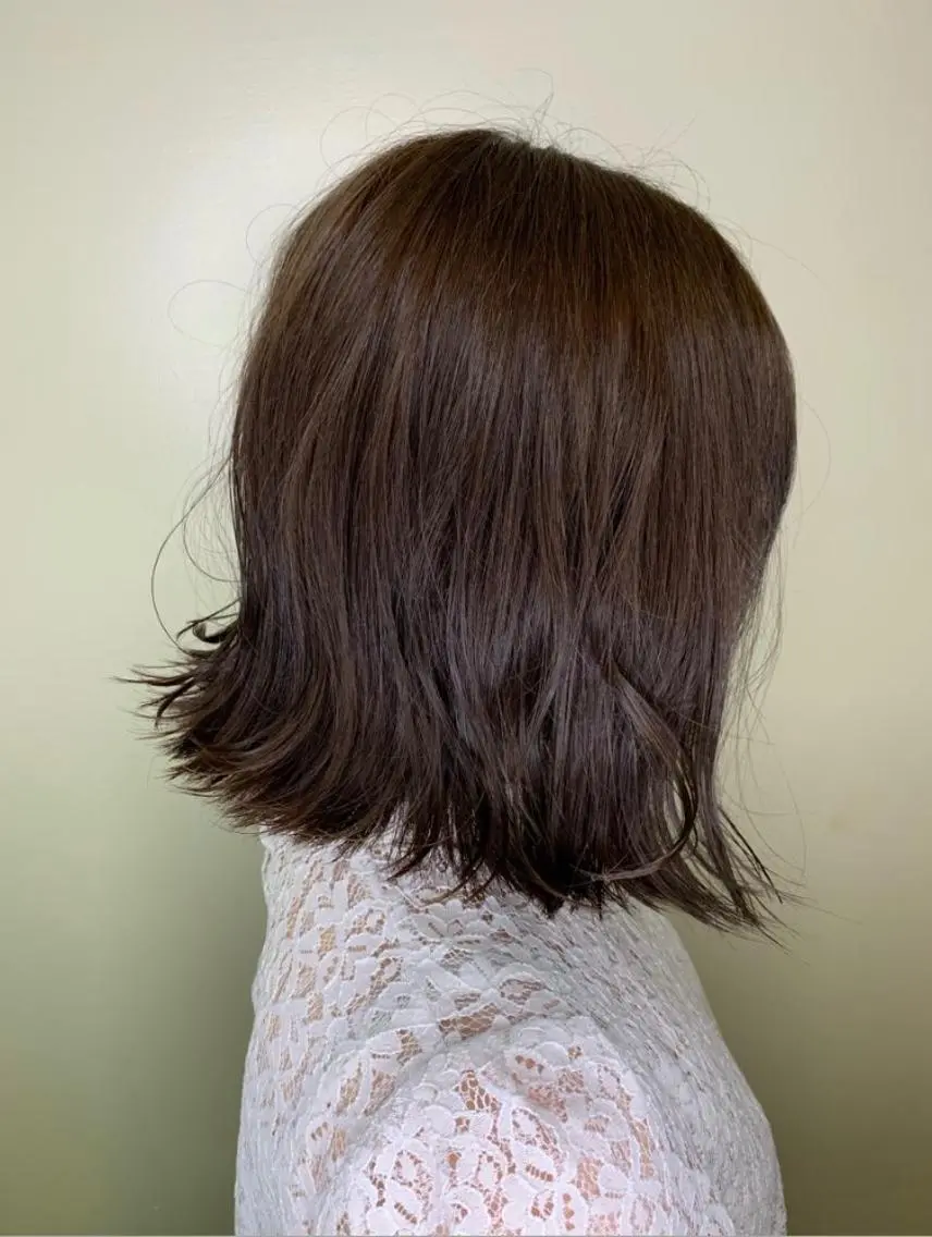 セミロング 透け感カラー⭐️ EARTH高田馬場のヘアスタイル
