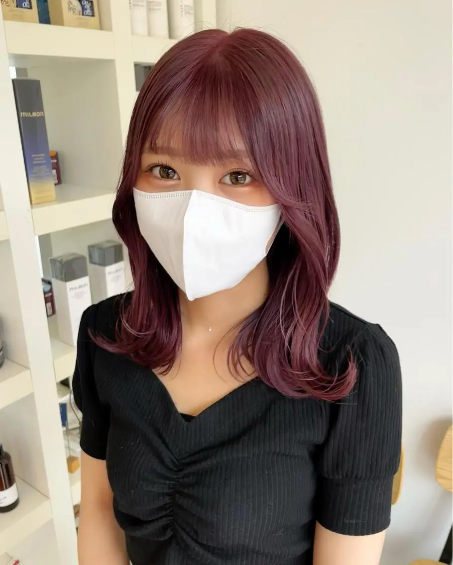 ミディアム カラー mir MIYUのヘアスタイル