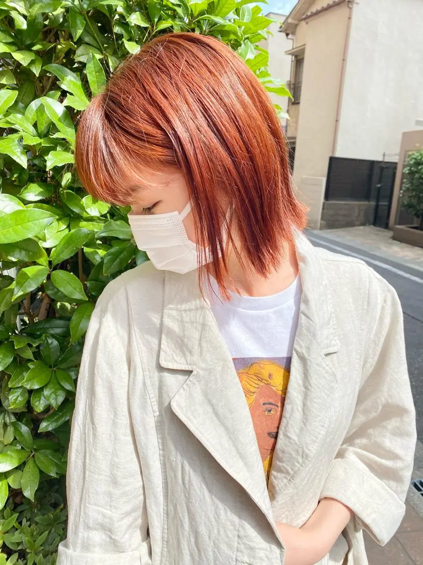 ミディアム カラー ヘアカラー コマツリサ ROCCO eastのヘアスタイル