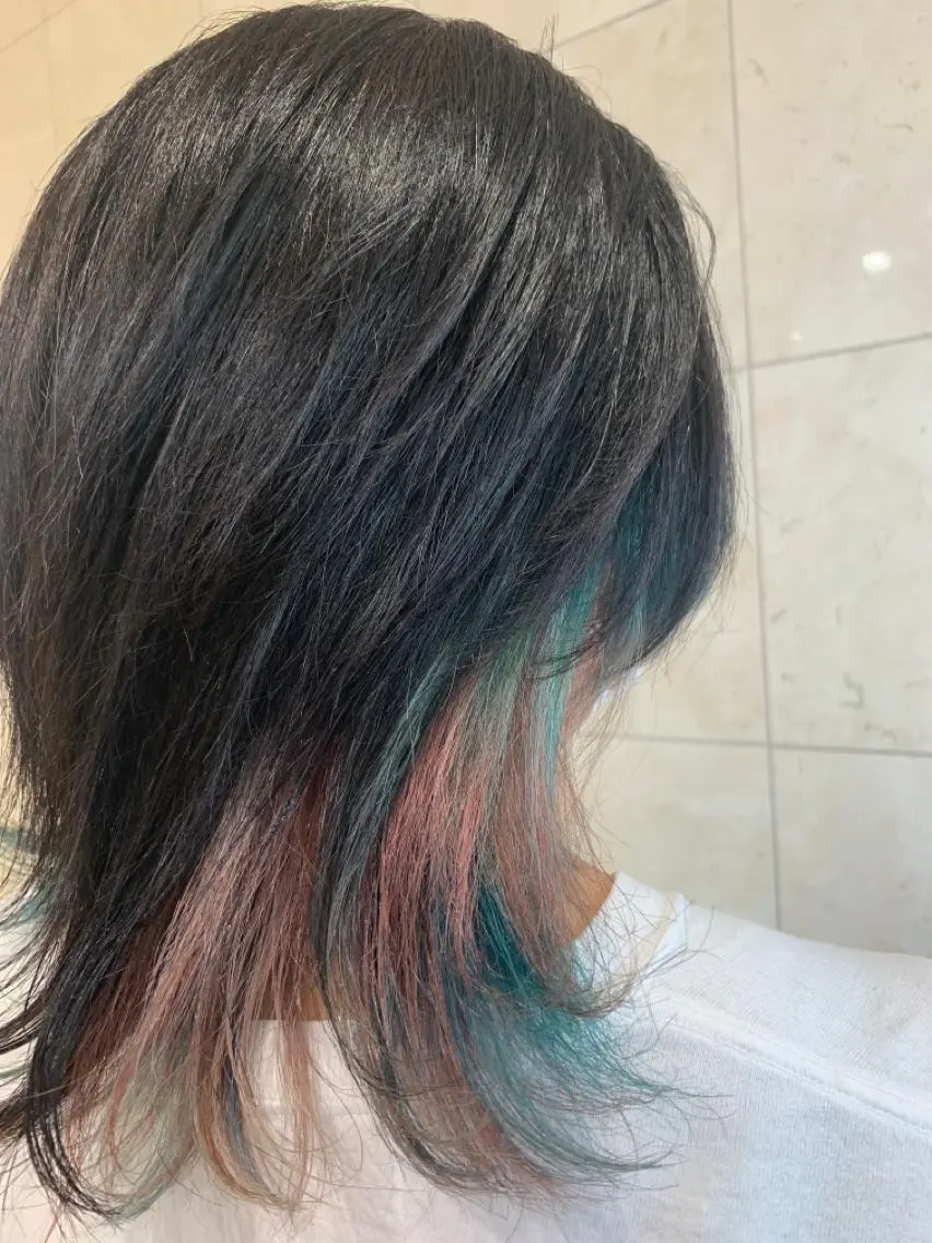 ショート カラー ブリーチ ユニコーンカラー 清水　仰士 ROW町田のヘアスタイル
