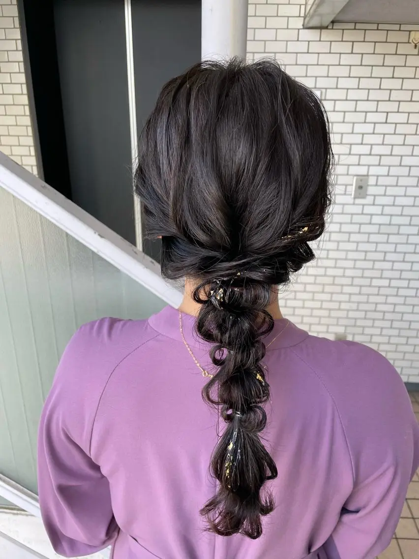 ヘアアレンジ デート 浴衣 ヘアセット 参列・イベントヘア♡ ゆいなのヘアスタイル