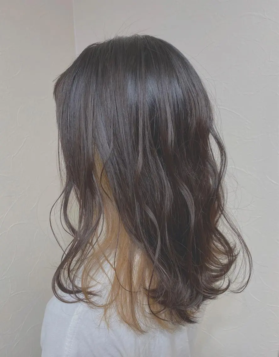 セミロング カラー ヘアカラー トリートメント 💜 MINORI💜のヘアスタイル