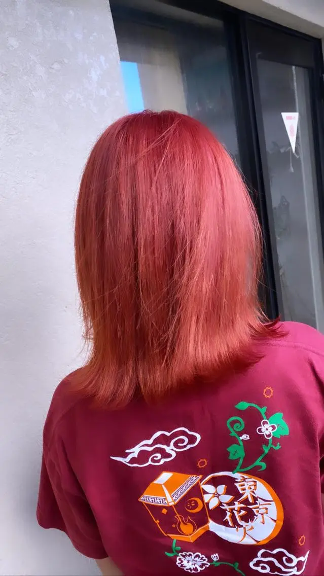 ミディアム カラー 髪質改善/レイヤー カット手塚奨のヘアスタイル