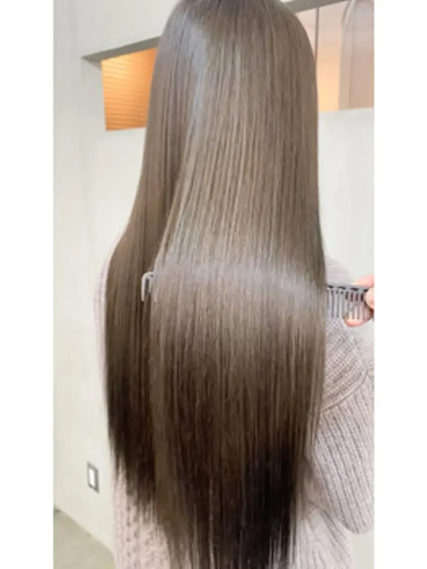 ロング カラー パーマ CARAT堺東 Aujua認定サロンのヘアスタイル