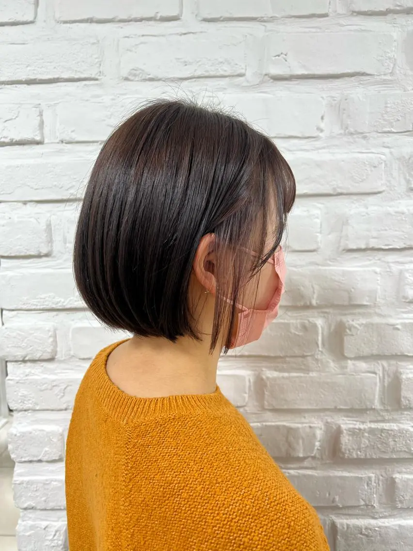 ミディアム カラー ベージュカラー 透明感カラー イヤリングカラー グレージュ ラベンダーカラー ヘアカラー トリートメント 【暖色カラー特化】 中山由梨のヘアスタイル