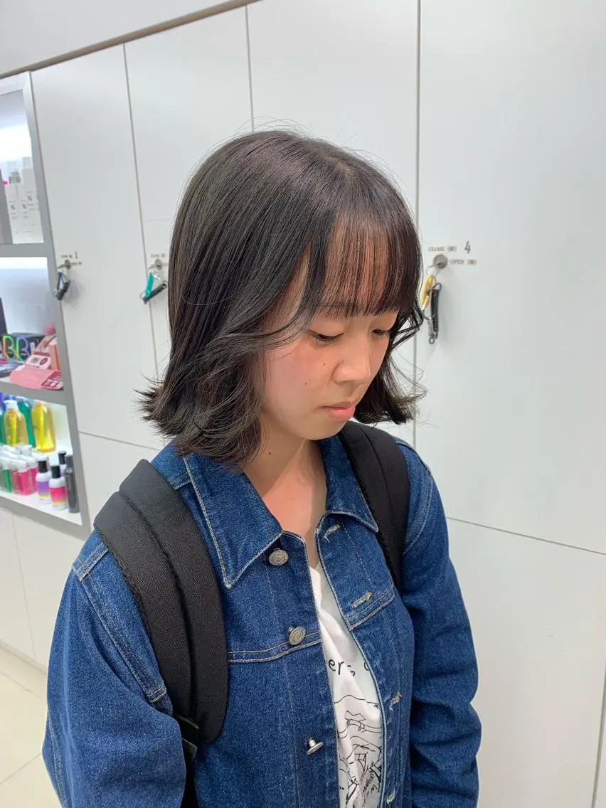 ミディアム 💖クボ モモ💖のヘアスタイル