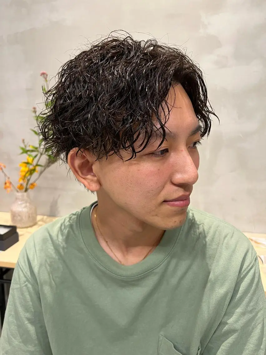 メンズ カット パーマ 渥美祐耶 【メンズカット】のヘアスタイル