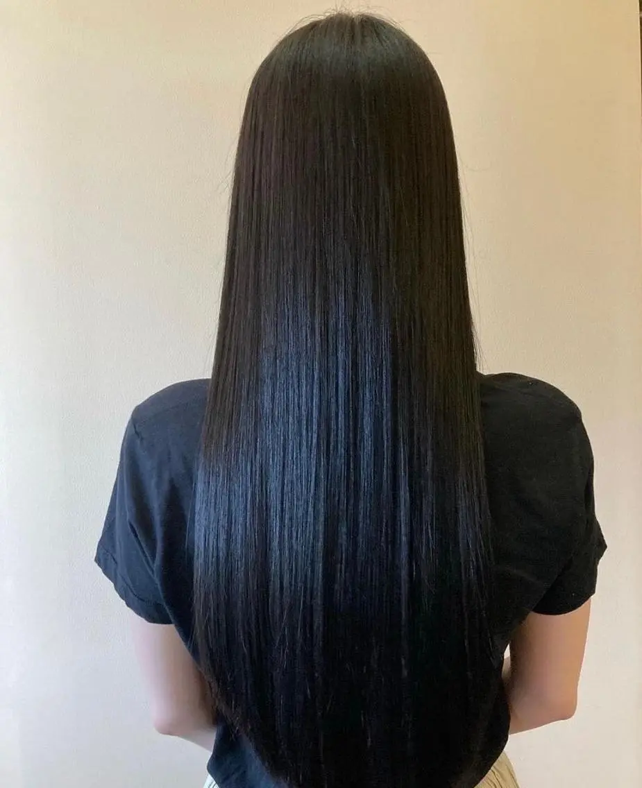 ロング カット 縮毛矯正 トリートメント おだ ももかのヘアスタイル
