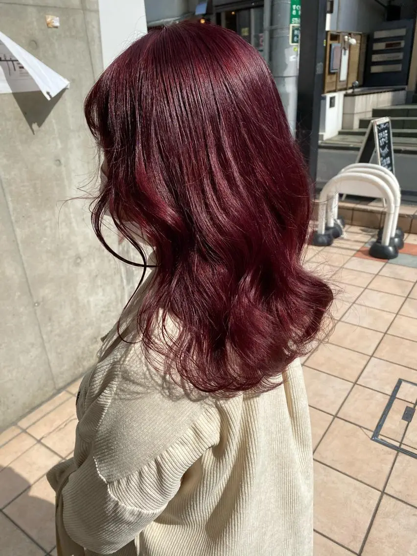 ミディアム カラー 💗💗韓国レイヤー yu-ki💗💗のヘアスタイル