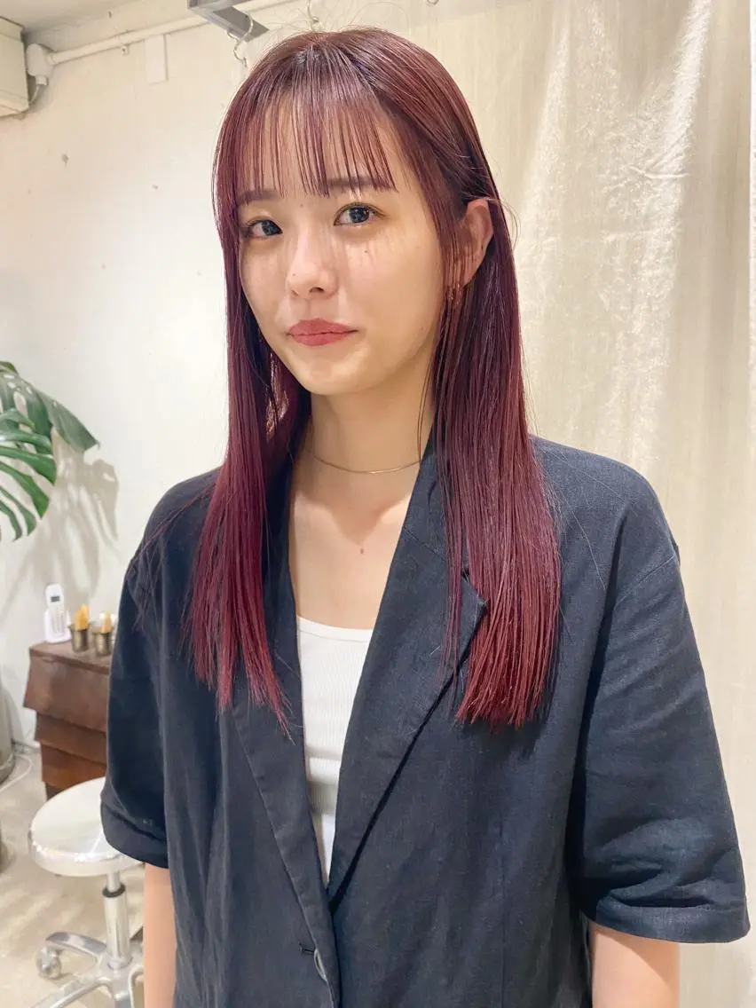 ロング サトウ ナナのヘアスタイル