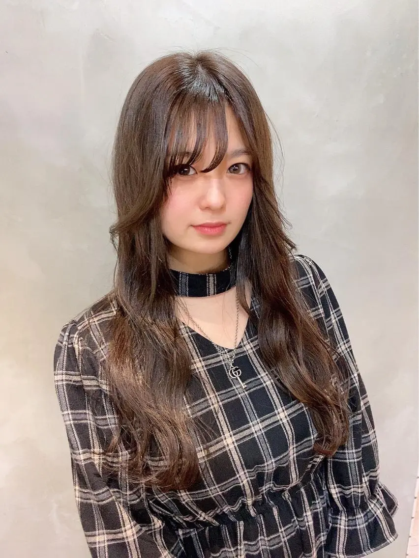 ロング カラー パーマ ベージュカラー sugino katsuyaのヘアスタイル
