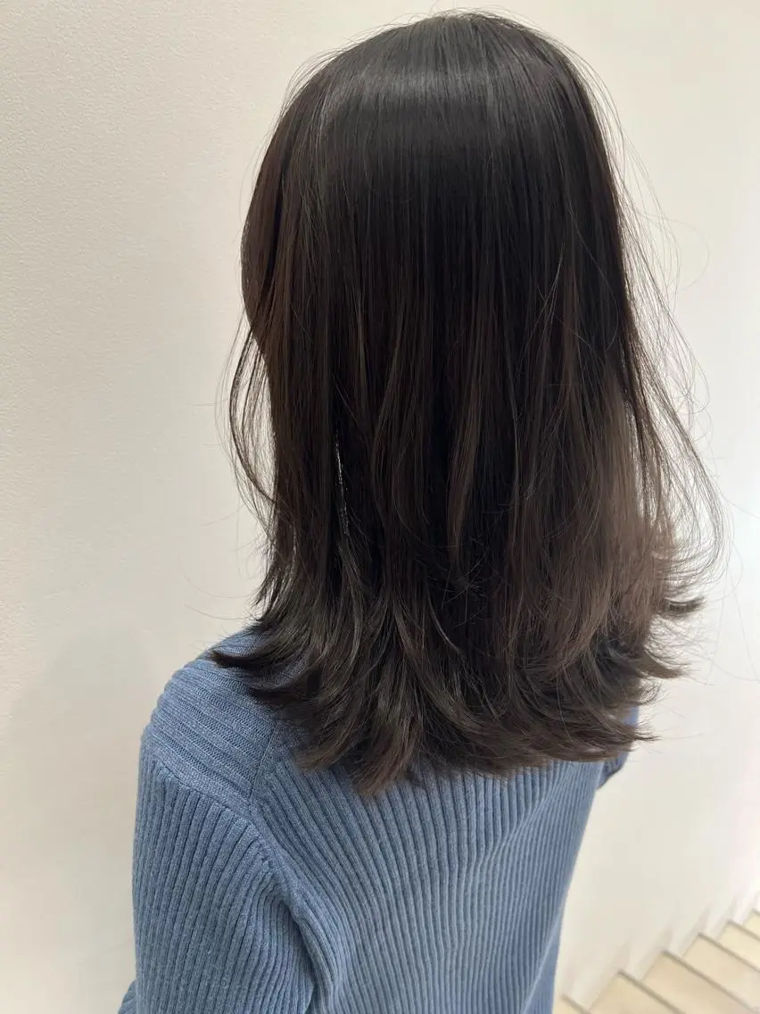 セミロング カラー ヘアアレンジ カット ヘアカラー トリートメント ヘアセット 🌈インナーカラー ‘ショウマ’🌈のヘアスタイル