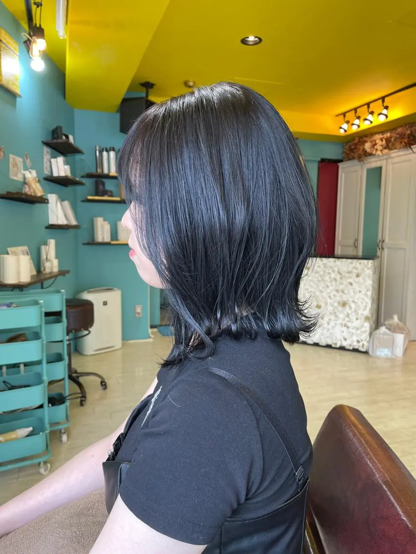 ミディアム 末石 智のヘアスタイル