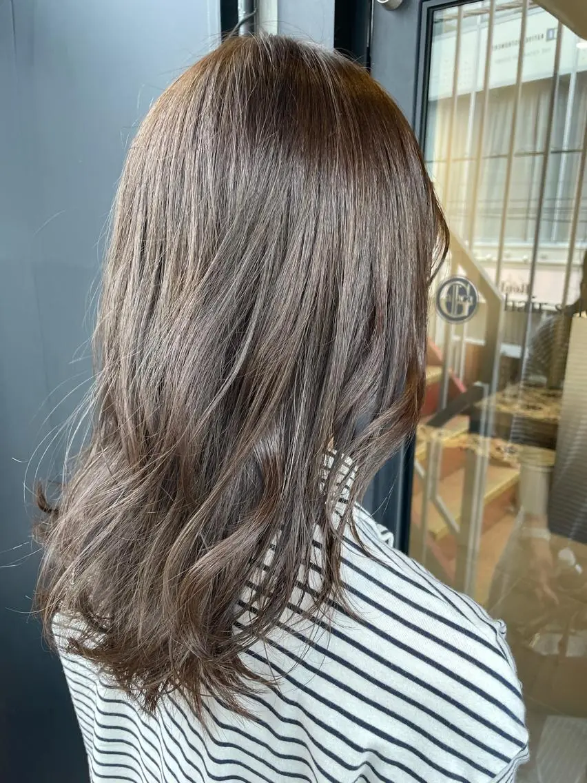 ロング カラー ヘアカラー トリートメント 🪞透け感&韓国ヘア 🪞honokaのヘアスタイル