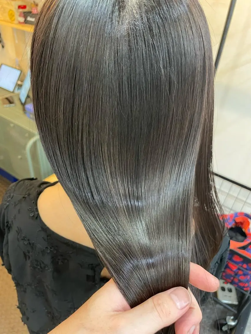 ロング カラー 髪質改善 トリートメント トリートメント 水素トリートメント／ 髪質改善/ナカノメのヘアスタイル