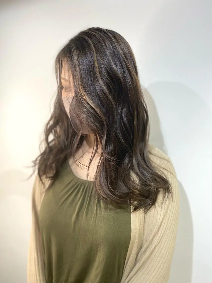 ロング カラー ヘアカラー トリートメント opus 店長大和 レイヤー/赤み消しのヘアスタイル