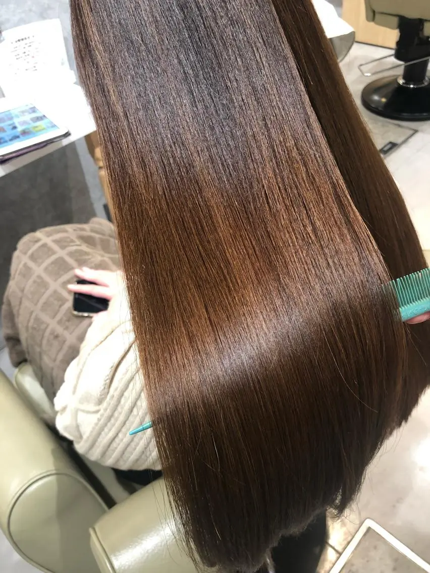 ロング カット 縮毛矯正 トリートメント 【髪質改善特化･ 福田航洋】のヘアスタイル