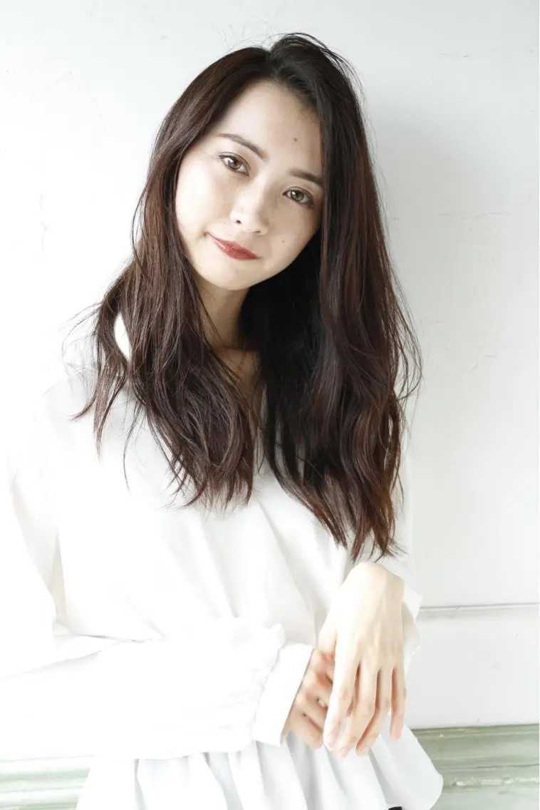 ロング ハイライト 髪質改善 小顔カット 韓国ヘア🕊村上 ののこ🕊のヘアスタイル