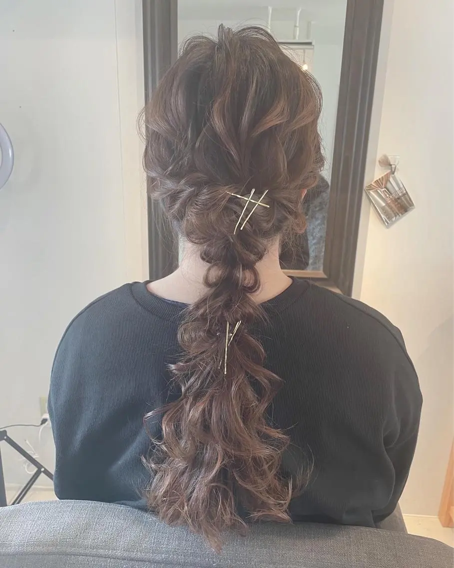 ロング ヘアアレンジ キッズ ヘアメイク10年から 美容師💄Anriのヘアスタイル