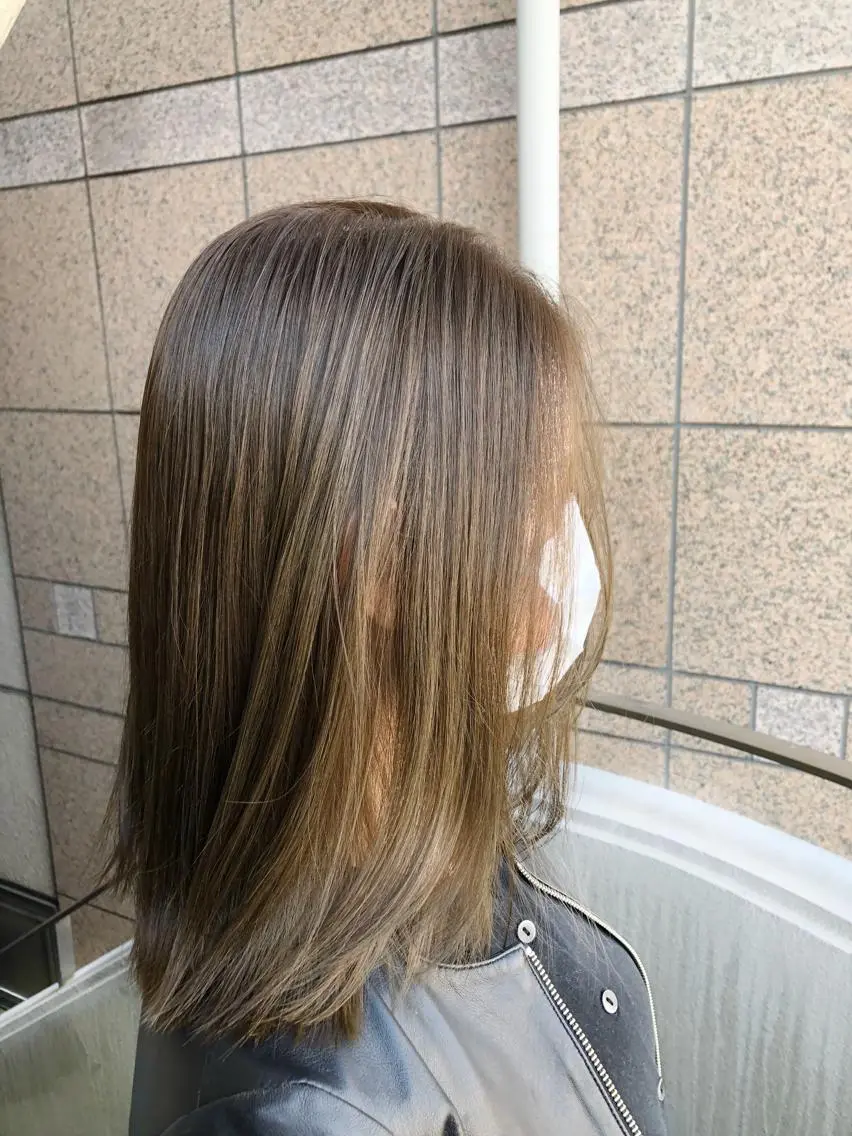 ミディアム カラーアンドケアリタ kitamuuuのヘアスタイル