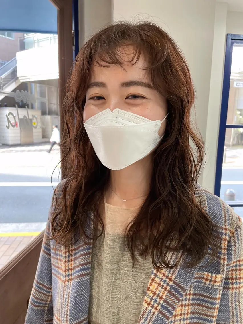 ロング カラー ベージュカラー カット ヘアカラー 狩野 羅夢のヘアスタイル