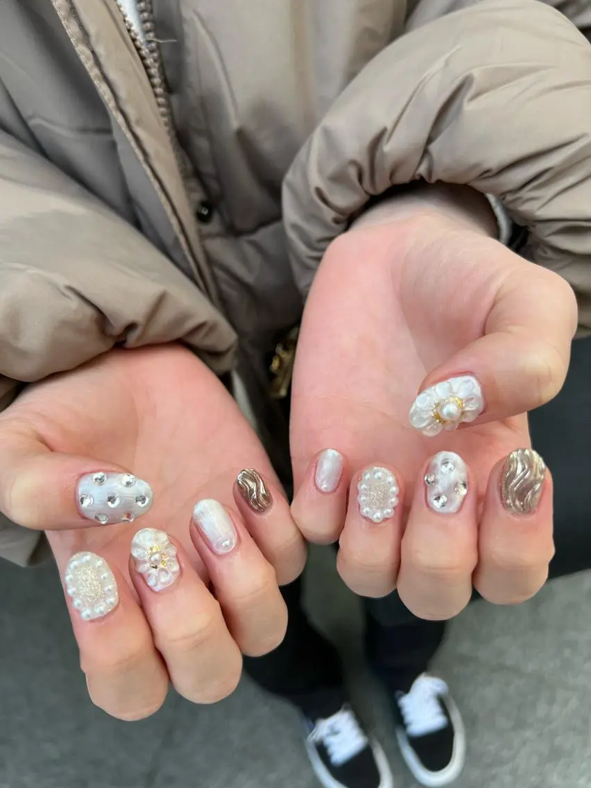ネイル ハンドネイル なぽ ❤︎長さだし / 韓国nailのネイルデザイン