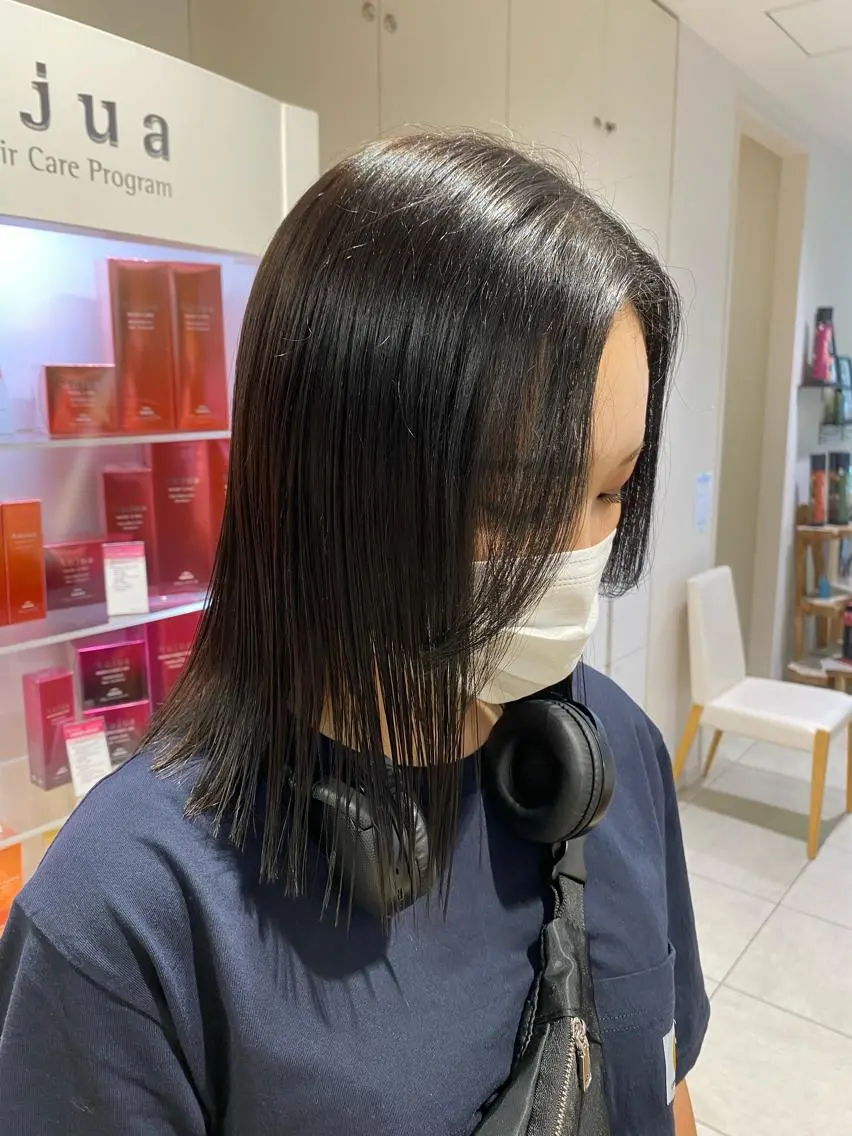 ショート 切りっぱなしボブ ボブ ブリーチ指名No.1 Daikiのヘアスタイル