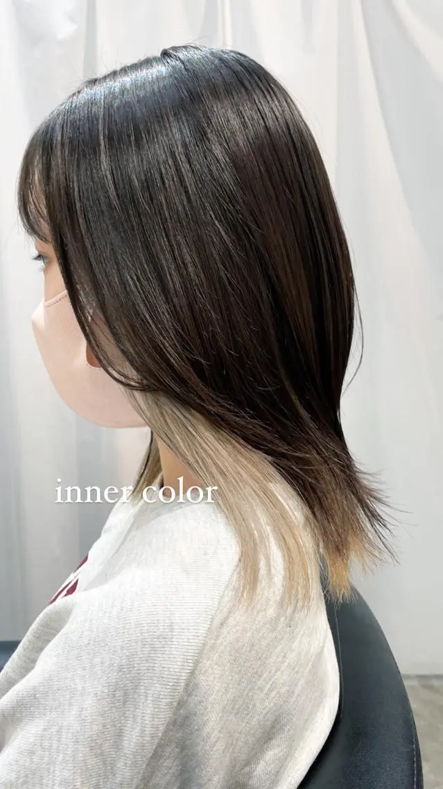 ミディアム くびれヘア 似合わせカット 小顔カット ヘアカラー トリートメント カラー得意【梅田】 瀧本友梨乃のヘアスタイル