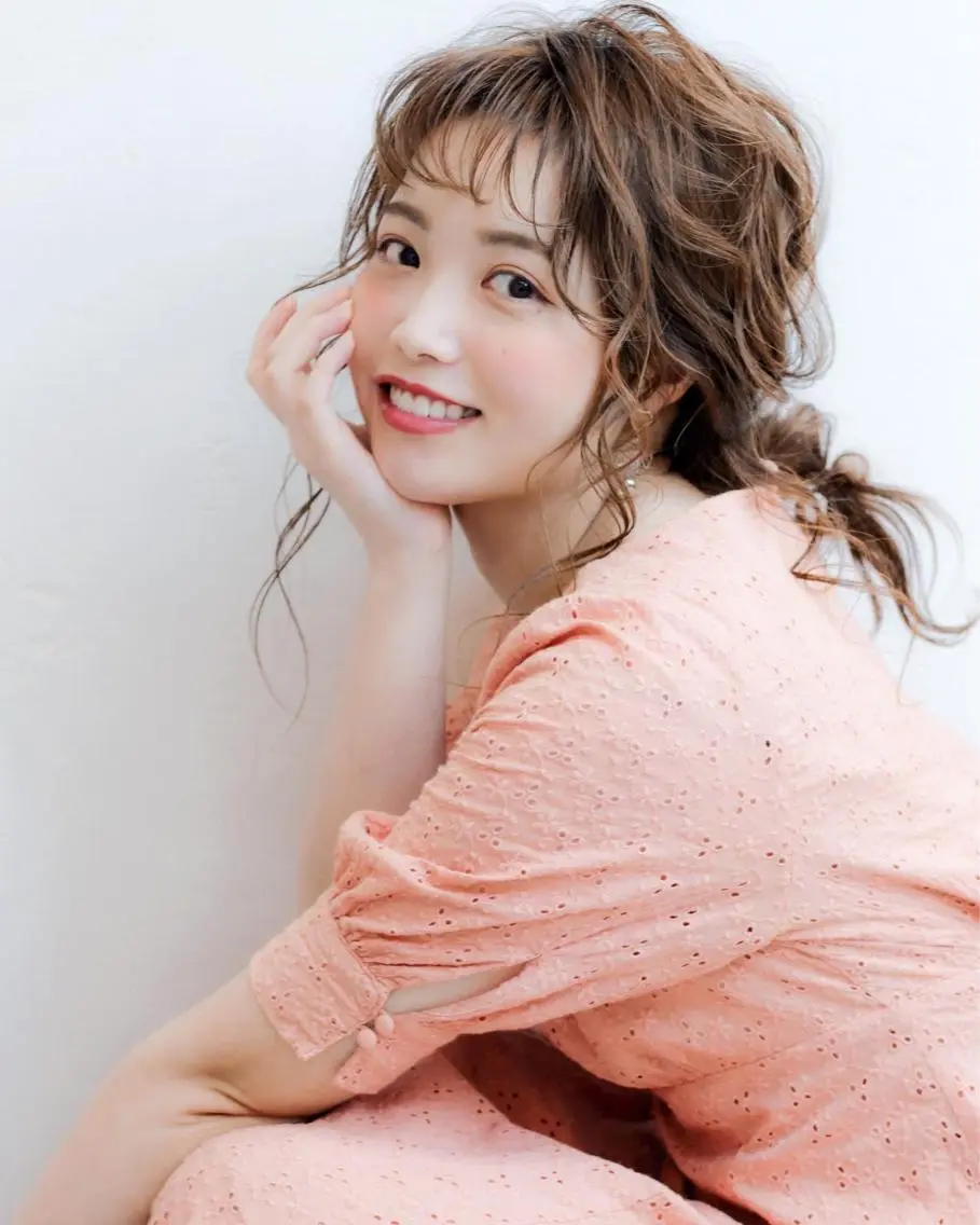セミロング カラー ヘアアレンジ ヘアセット Luxbe hakataのヘアスタイル