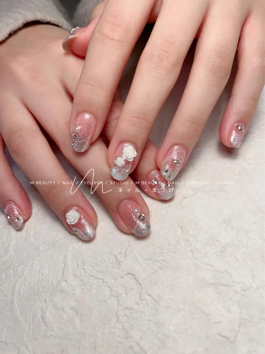 ネイル ハンドネイル M 🌷Nail 長さだし専門店のネイルデザイン