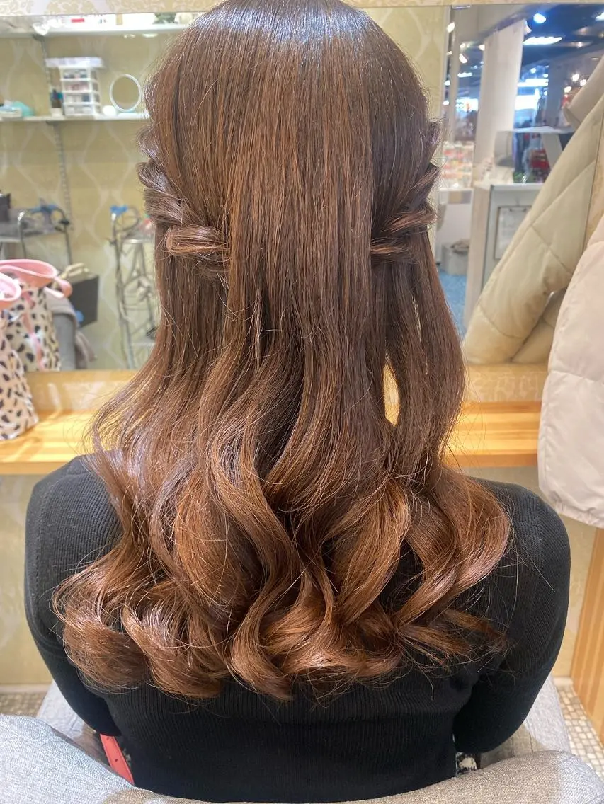 ヘアアレンジ ヘアセット天神駅直結 jrメンバーJUNのヘアスタイル