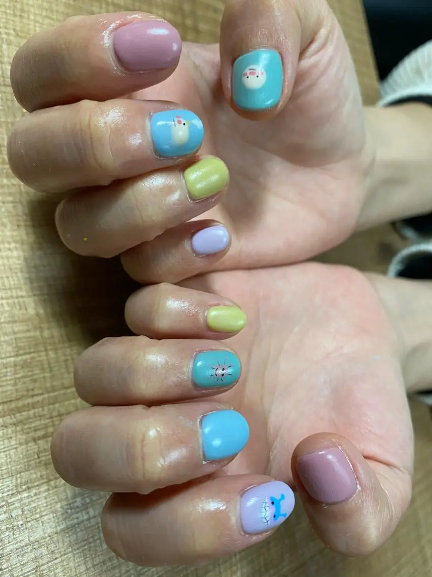 ネイル マットネイル ハンドネイル 安藤 Charlotteのネイルデザイン