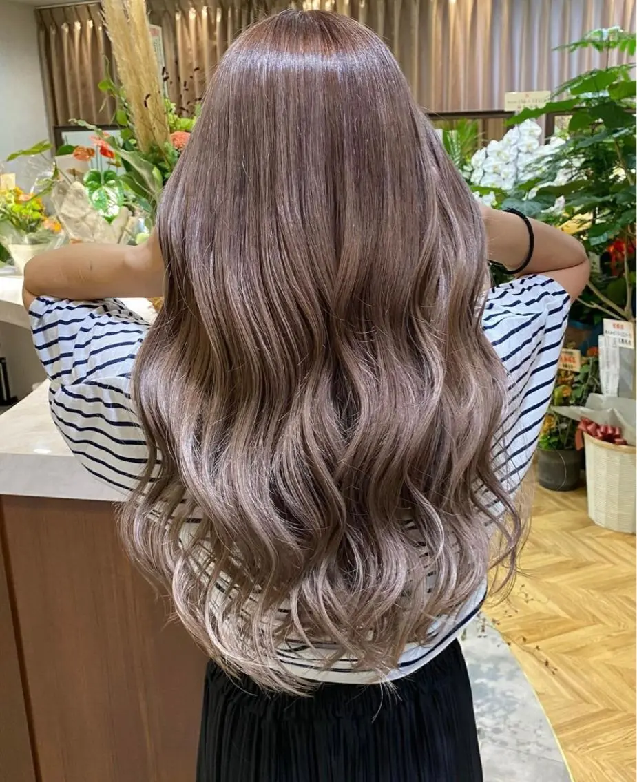 ロング カラー トリートメント カット ヘアカラー トリートメント Lond  mare 🦋ayana🦋のヘアスタイル