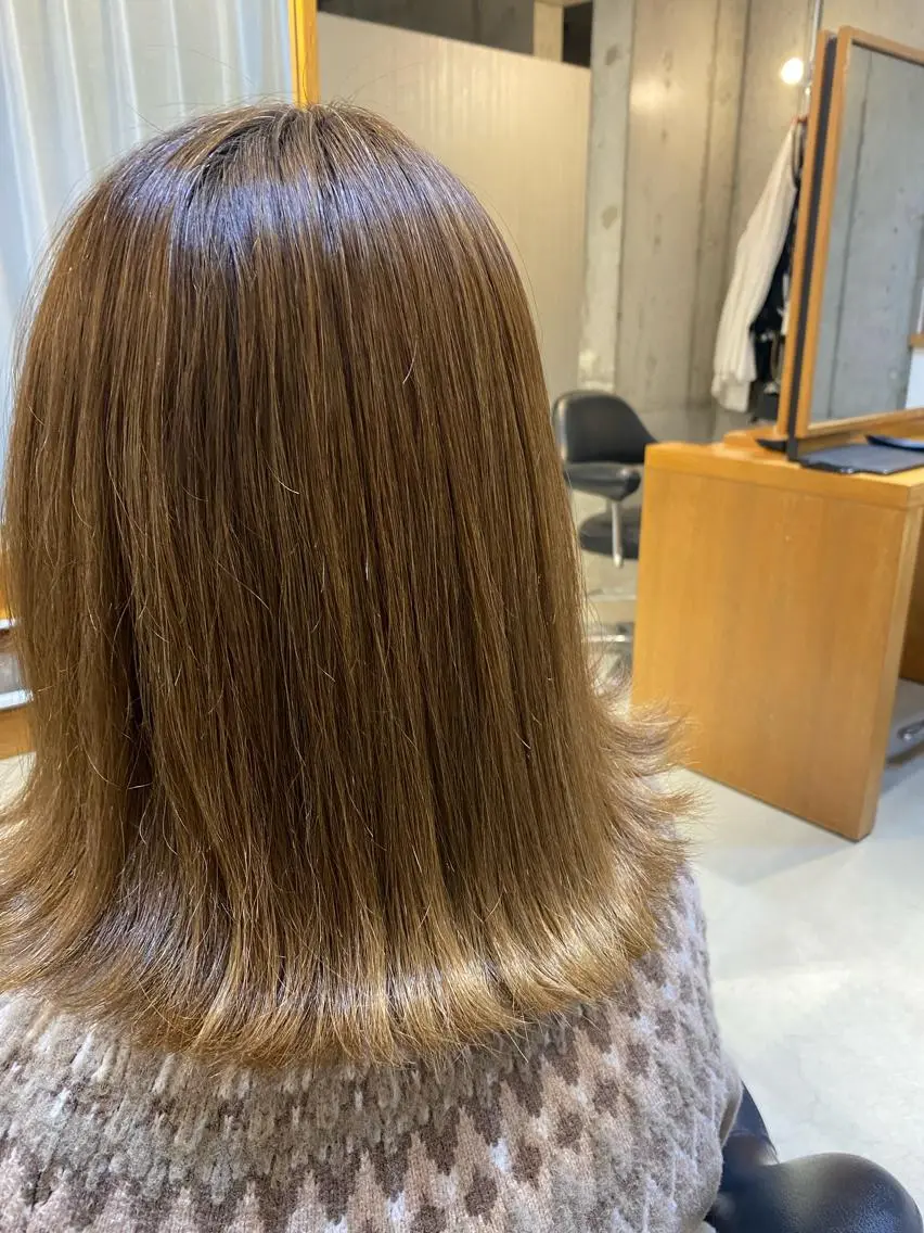 ミディアム 縮毛矯正 . SHIZUKAのヘアスタイル