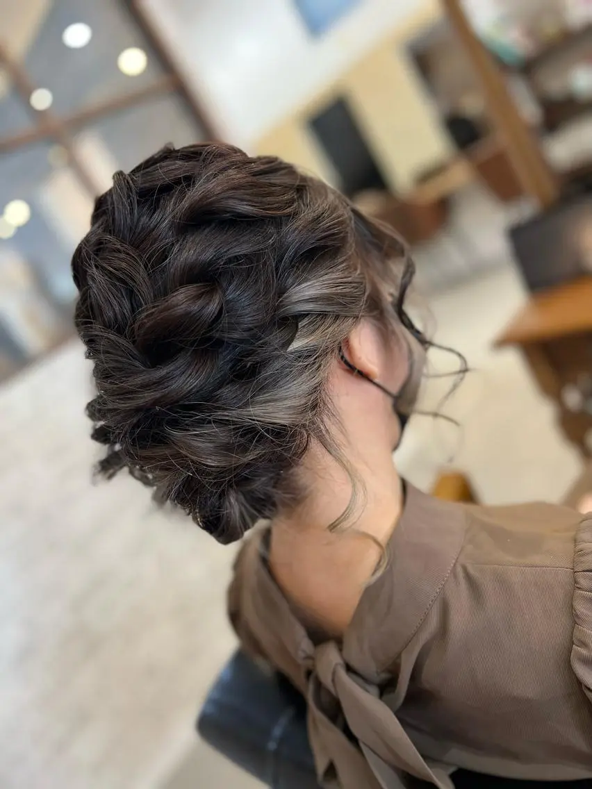 ミディアム ヘアアレンジ ヘアセット Style Tのヘアスタイル