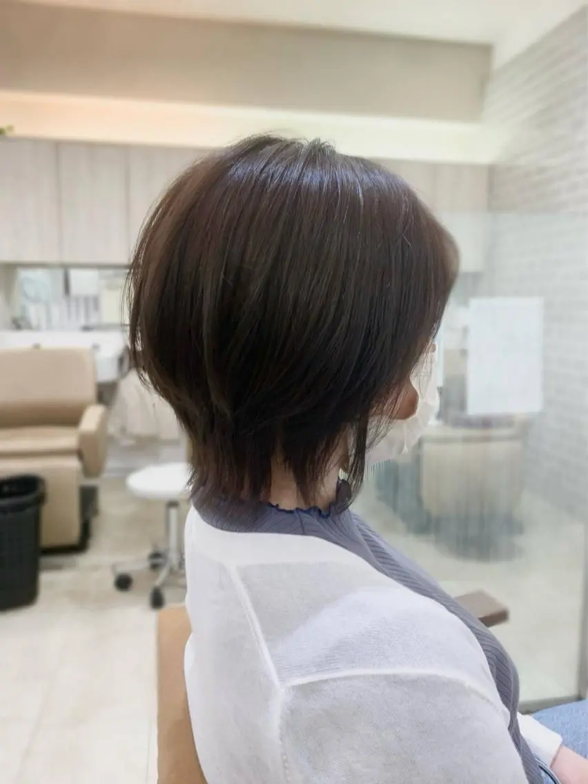 ショート レイヤーカット ウルフカット アトリエニューヨーク 三ノ輪店のヘアスタイル