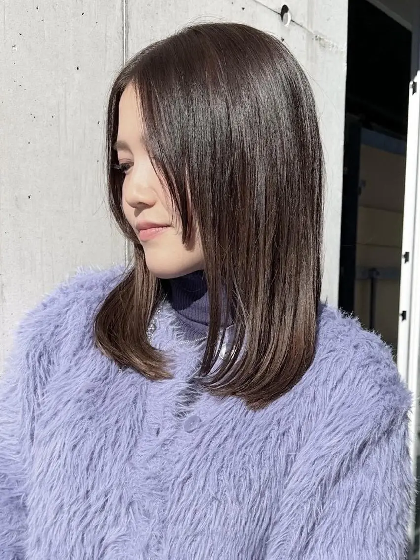 ロング カラー カット 髪質改善/美髪矯正 /高田馬場/Renのヘアスタイル