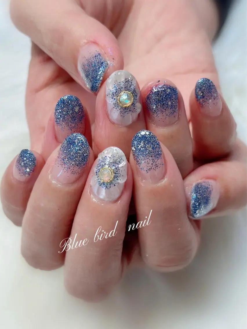 ネイル Blue bird  nailのネイルデザイン