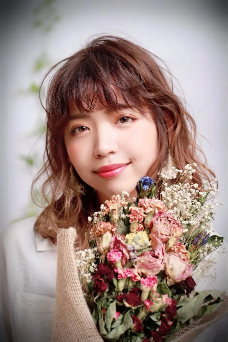 セミロング パーマ 古川 琴美のヘアスタイル