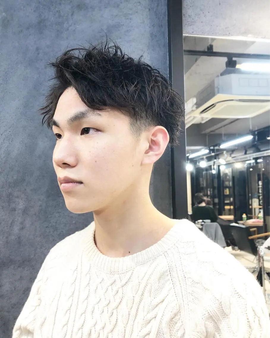 パーマ ヘアアレンジ メンズ カット パーマ トリートメント ヘアセット メンズ特化✂️栗原 侑也のヘアスタイル