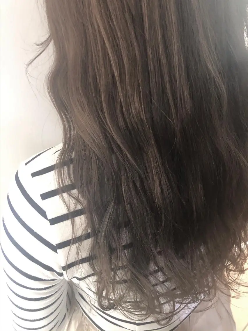 ロング カラー ロング カット ヘアカラー トリートメント 韓国hair ·͜· watanabeのヘアスタイル