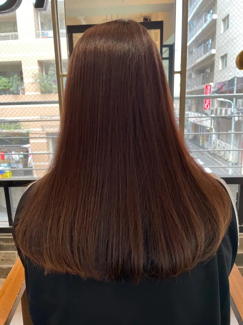 ロング カラー ブラウンカラー ダークブラウン ロング ヘアカラー トリートメント ブリーチなし透明感 タケザワミキのヘアスタイル
