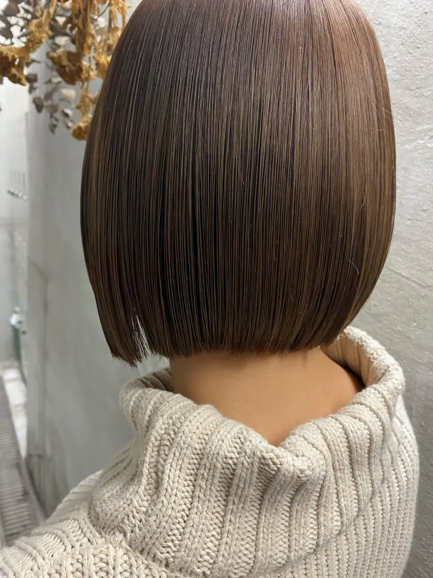 ショート カラー アディクシーカラー ボブ お任せヘア☘️☘️ 及川渚のヘアスタイル