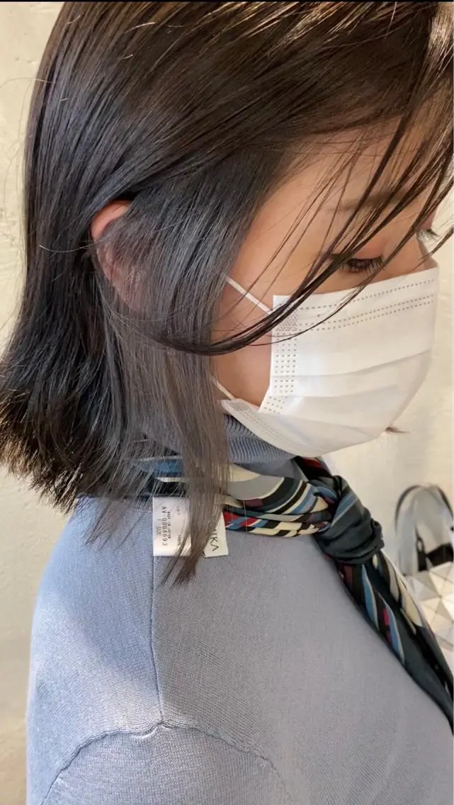 セミロング カラー ヘアアレンジ 【艶髪×韓国風】 毛流れ職人 RYOのヘアスタイル