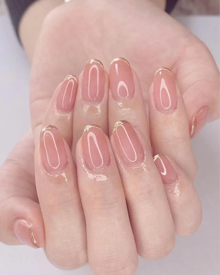 ネイル アートネイル オーロラネイル チークネイル 桜ネイル クリアネイル Nail Salon ertiのネイルデザイン