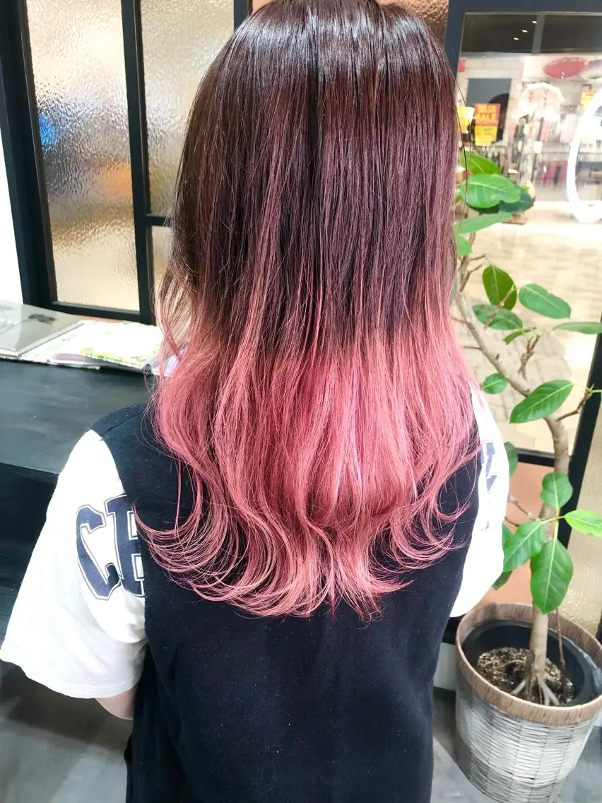 セミロング カラー 縮毛矯正 トリートメント LOOP hairのヘアスタイル